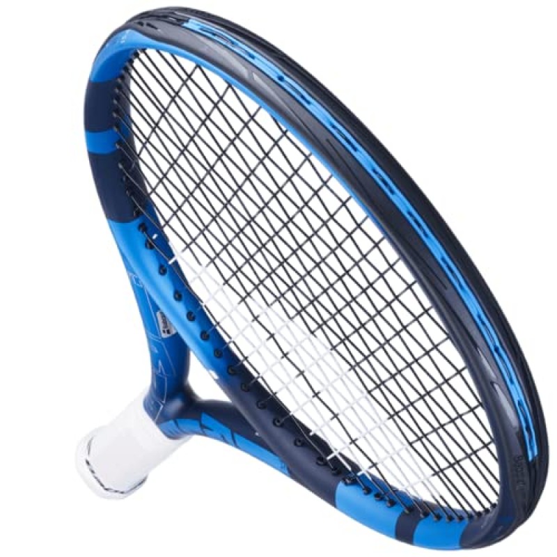 Babolat Pure Drive Lite 테니스 라켓(10세대) - 중간 장력의 16g 흰색 Babolat Syn Gut 연결