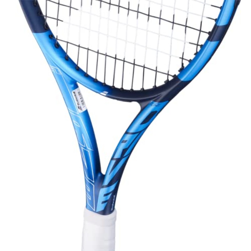 Babolat Pure Drive Lite 테니스 라켓(10세대) - 중간 장력의 16g 흰색 Babolat Syn Gut 연결