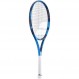 Babolat Pure Drive Lite 테니스 라켓(10세대) - 중간 장력의 16g 흰색 Babolat Syn Gut 연결