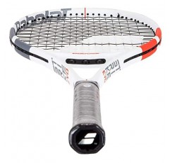 Babolat Strike Evo 스트링 테니스 라켓과 원하는 색상의 RH3 Club 필수 테니스 백이 번들로 제공됩니다.