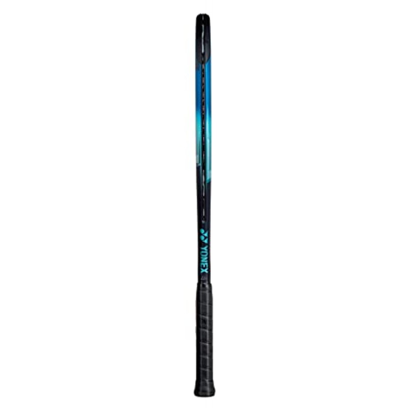 Yonex EZONE 100 스카이 블루 테니스 라켓(7세대) - 원하는 색상의 합성 내장 라켓 스트링 연결 - 16x19 스트링 패턴