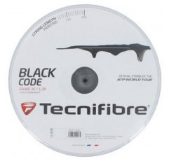 Tecnifibre 블랙 코드 테니스 스트링 660피트 릴 크기: 16G