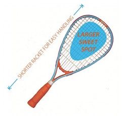 Speedminton SM01-FUN-10 FUN 세트 - 비치볼, 스파이크볼, 배드민턴 대체품 포함. HELI 1개와 FUN Speeder 1개, 해변, 공원 또는 뒷마당에 적합, 블루 오렌지