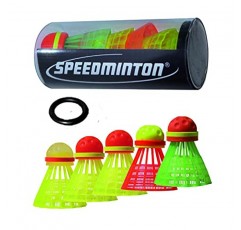 Speedminton S600 세트 - 라켓 2개, 스피더 3개, 스피드라이트, 가방이 포함된 오리지널 스피드 배드민턴/크로스민턴 스타터 세트