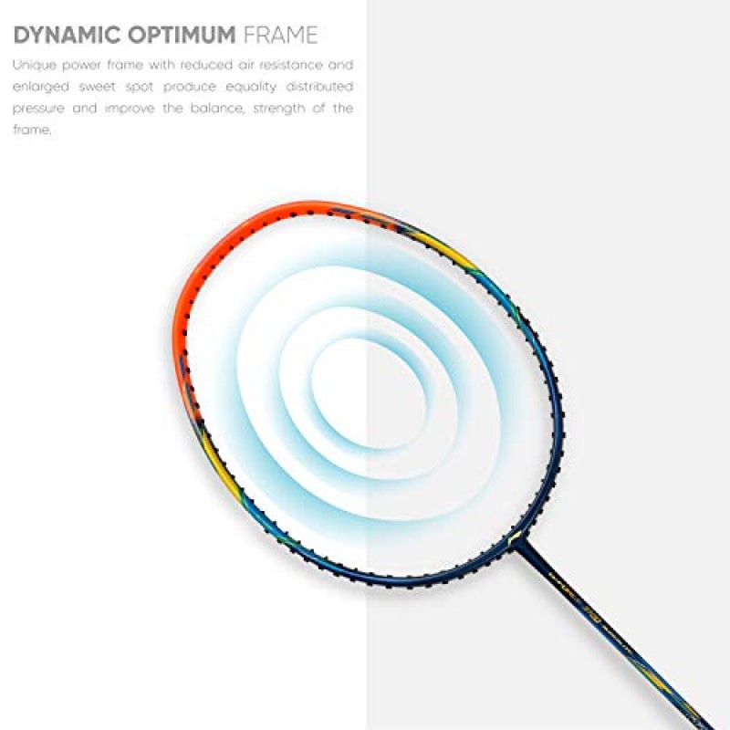 Li-Ning G-Force Superlite 3700 탄소 섬유 배드민턴 라켓(무료 풀 커버 포함)