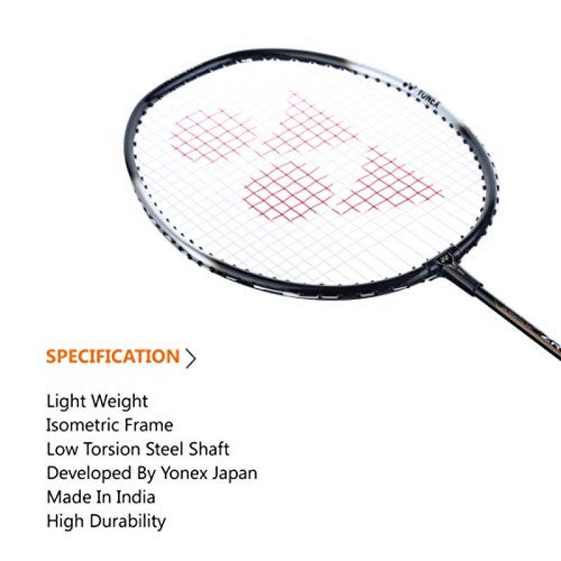 YONEX ZR 100 경량 알루미늄 블렌드 배드민턴 라켓(풀 커버 포함), 2개 세트