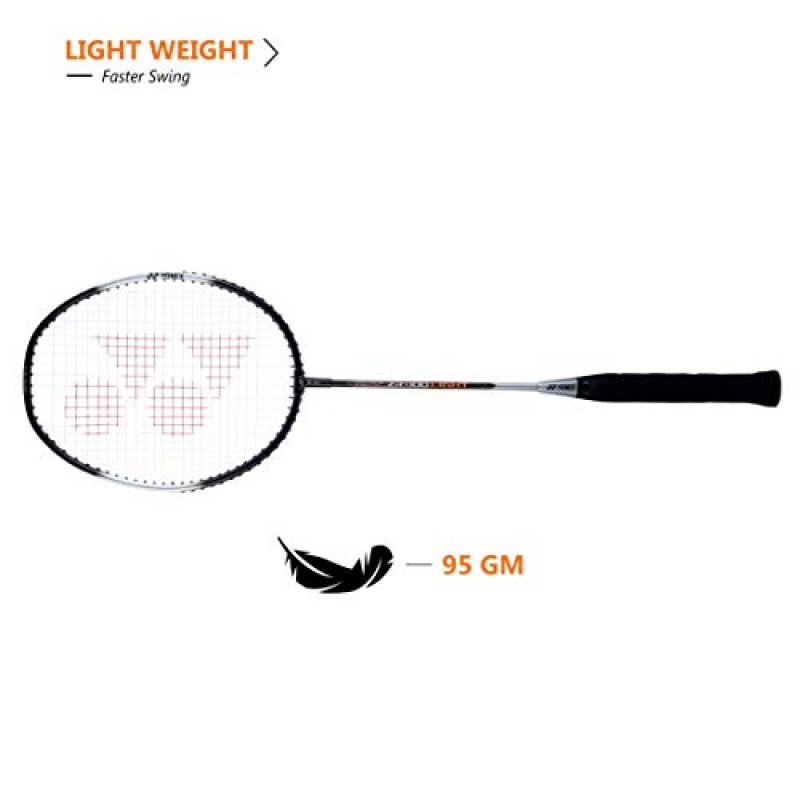 YONEX ZR 100 경량 알루미늄 블렌드 배드민턴 라켓(풀 커버 포함), 2개 세트