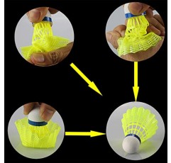 Senston 배드민턴 셔틀콕 나일론 배드민턴 셔틀콕 버디 내구성 안정성 실외 실내 스포츠 활동/훈련용 셔틀콕