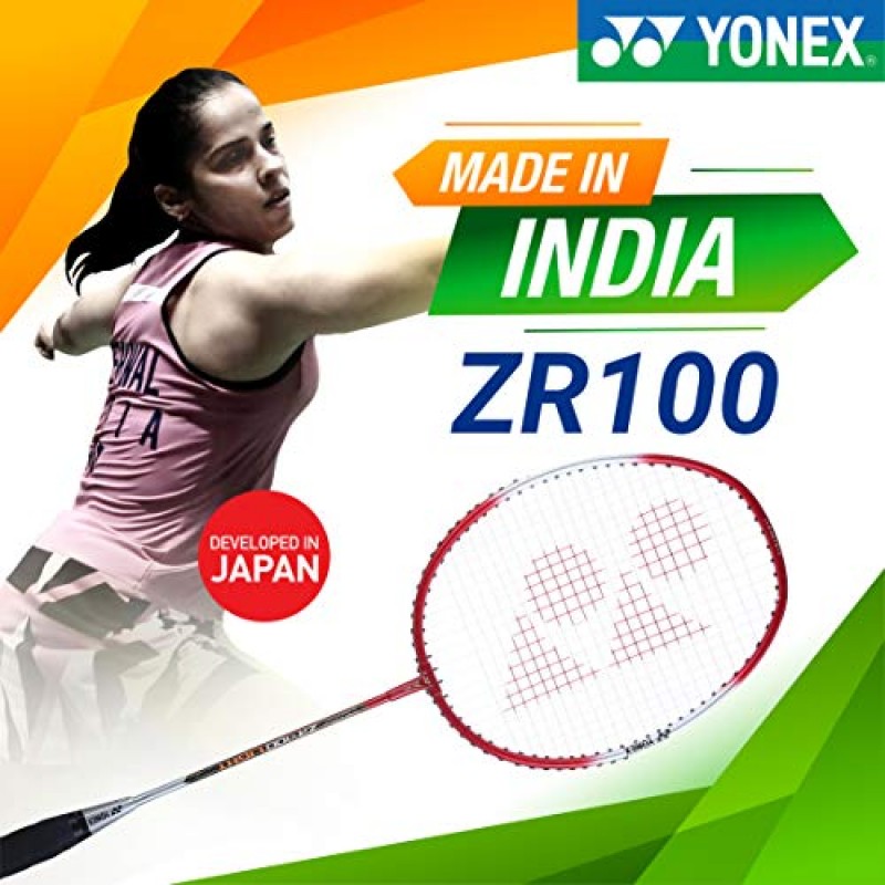 YONEX ZR 100L 알루미늄 스트링 배드민턴 라켓(풀 커버 포함)