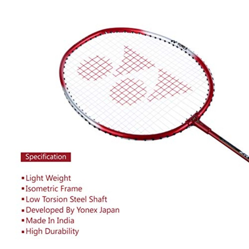 YONEX ZR 100L 알루미늄 스트링 배드민턴 라켓(풀 커버 포함)