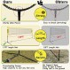 TOLEAD 배드민턴 피클볼 세트(네트 포함), 17피트 x 3-5피트 높이 조절 가능 뒷마당용 휴대용 어린이 배구 네트, 야외 스포츠 세트 올인원(배구 피클볼 패들 포함), 배드민턴 라켓