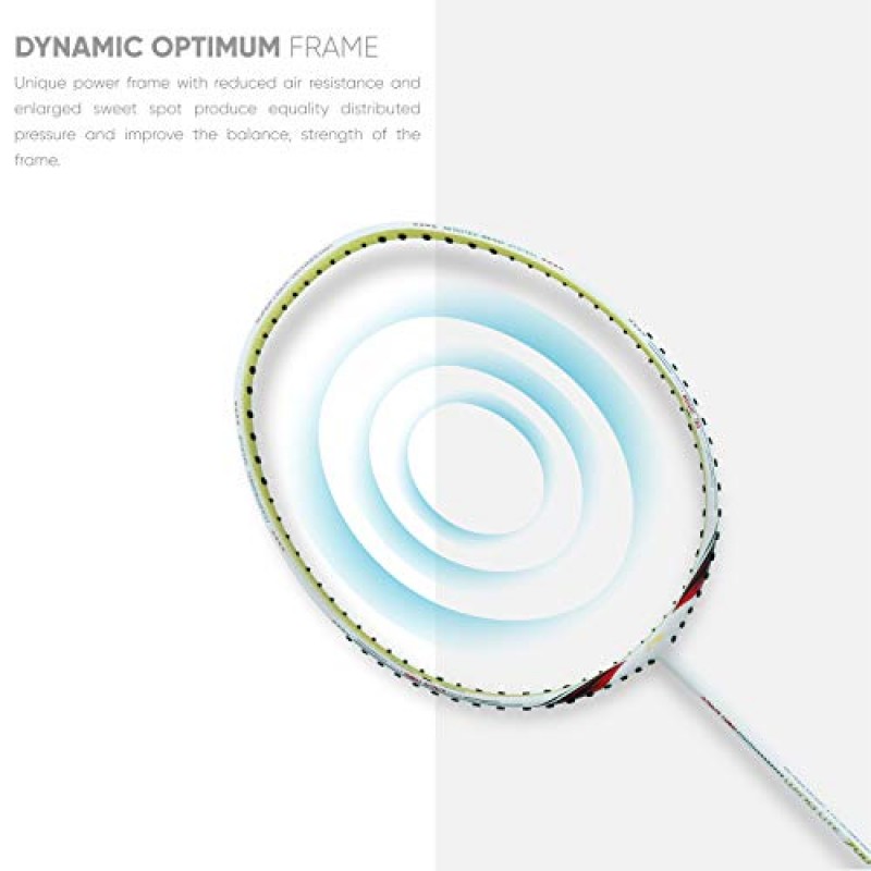 Li-Ning Wind Lite UNSTRUNG 경량 배드민턴 라켓(무료 풀 커버 포함)(78그램. Windstorm으로 구동)