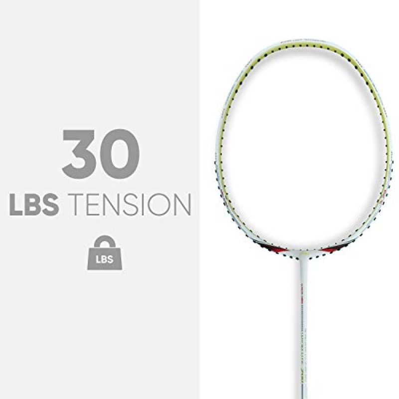 Li-Ning Wind Lite UNSTRUNG 경량 배드민턴 라켓(무료 풀 커버 포함)(78그램. Windstorm으로 구동)