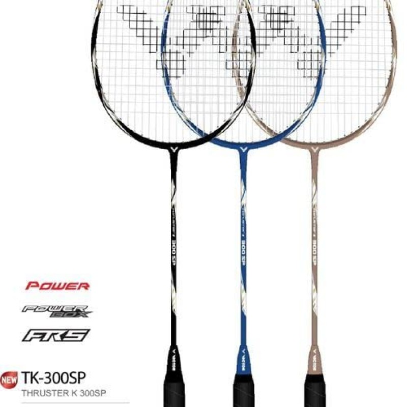 VICTOR Thruster K 300SP(초보자 친화적 - 공격 스타일) 4U G5 스트링 83그램 배드민턴 라켓