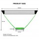 FBSPORT 휴대용 배드민턴 네트 세트(보관 베이스 포함), 접이식 배구 배드민턴 네트(배드민턴 라켓 2개 포함) 셔틀콕 2개 그립테이프 10x5피트 네트, 해변 뒷마당 콤보 세트용 간편한 설치