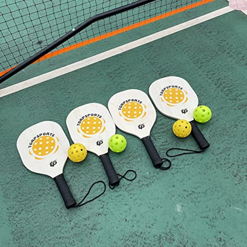 Pickleball Nets 휴대용 야외, 22 FT Pickleball Net USAPA 규정 크기, 4개의 패들이 있는 피클 볼 게임 네트 시스템, 야외 피클 볼, 진입로 뒷마당용 운반 가방