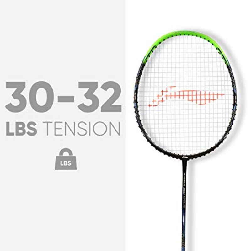 Li-Ning G-Force Superlite 3600 탄소 섬유 스트링 배드민턴 라켓(무료 풀 커버 포함)