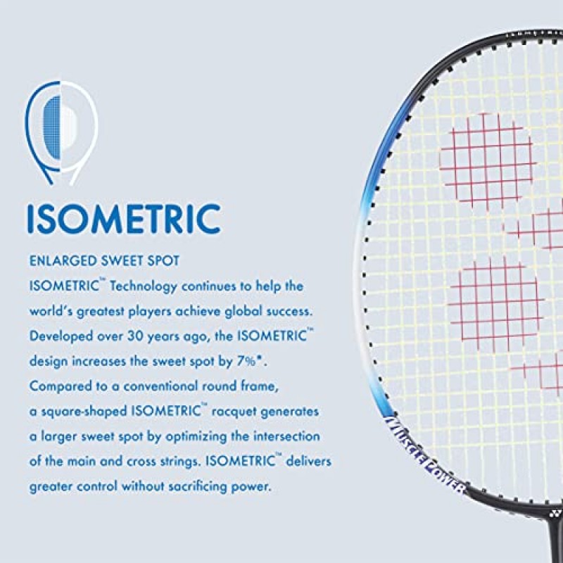 YONEX 흑연 배드민턴 라켓, 머슬 파워 22LT 블랙 블루