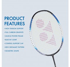 YONEX 흑연 배드민턴 라켓, 머슬 파워 22LT 블랙 블루