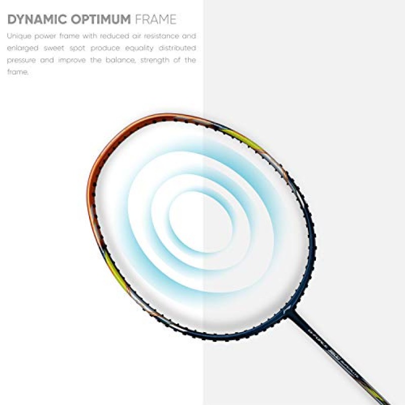 Li-Ning G-Force Superlite 3700 탄소 섬유 배드민턴 라켓(무료 풀 커버 포함)