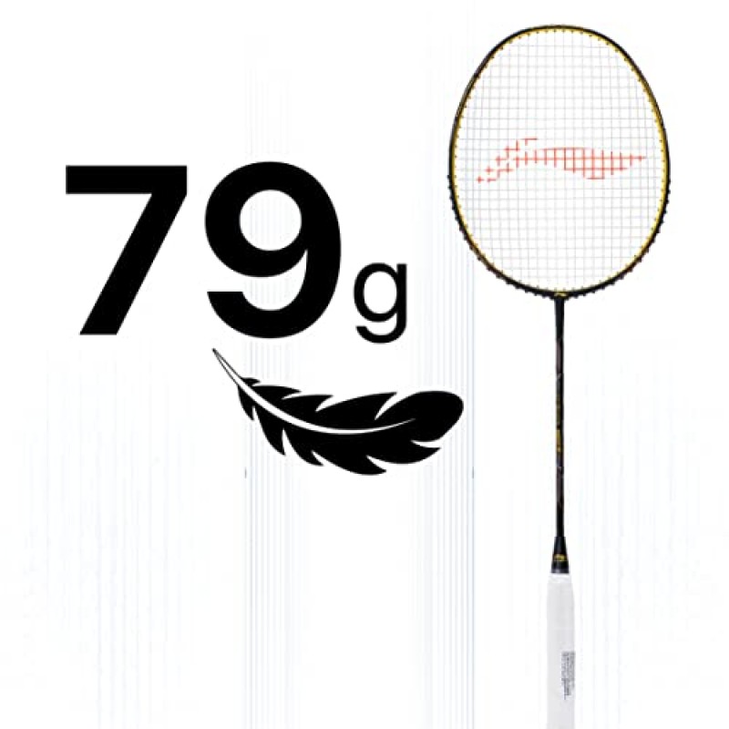 Li-Ning Wind Lite II 탄소 흑연 배드민턴 스트링 라켓(풀 라켓 커버 포함)