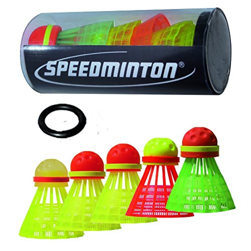 Speedminton S600 세트 - 라켓 2개, 스피더 3개, 스피드라이트, 가방이 포함된 오리지널 스피드 배드민턴/크로스민턴 스타터 세트