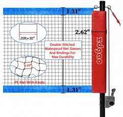 Zdgao 뒷마당용 배드민턴 세트(네트 포함) | 윈치 시스템을 갖춘 휴대용 배드민턴 네트, 알루미늄 배드민턴 라켓 4개, 3개 나일론 셔틀콕 세트, 경계선 및 내구성 있는 운반용 가방