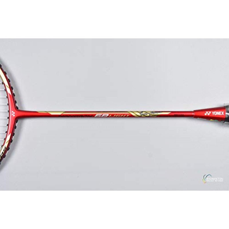 YONEX - Nanoray 68 Light Rudy Hartono 시리즈 NR-68LITE 블랙 레드 배드민턴 라켓(5U-G5)