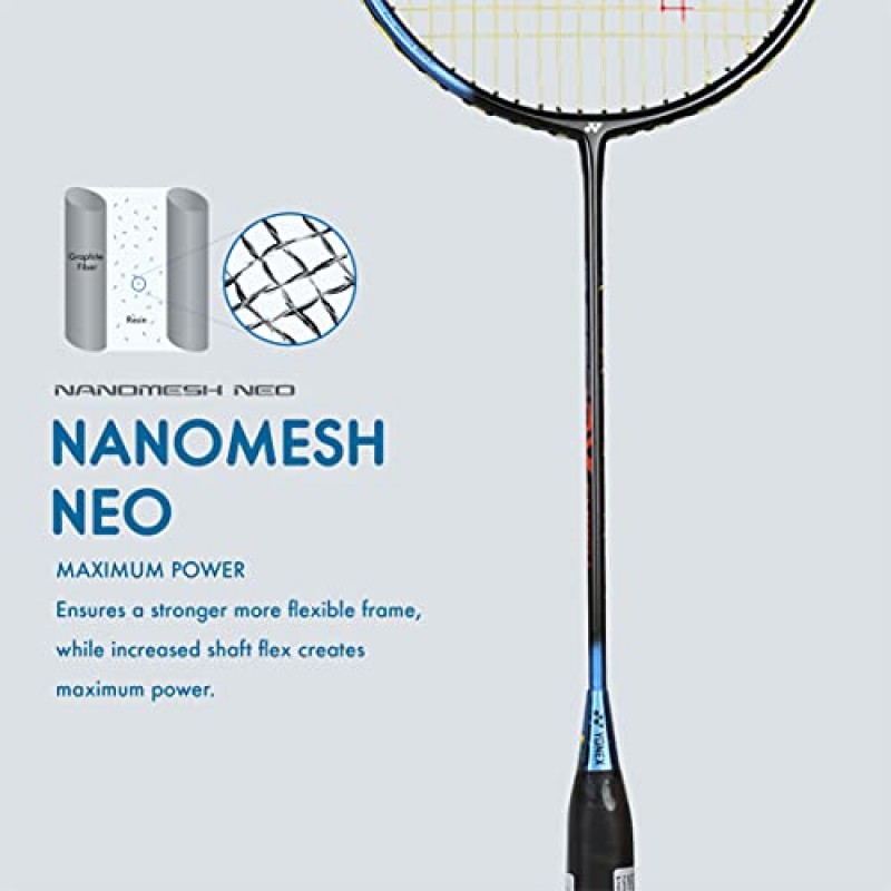 YONEX 스매시 배드민턴 라켓(G4, 73그램, 28파운드 장력)