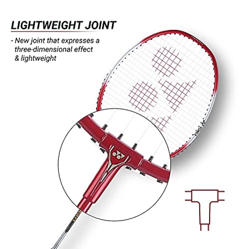 요넥스 최고의 초보자용 배드민턴 콤보(풀 커버가 포함된 ZR 100 라이트 알루미늄 혼합 라켓, 2개 세트 + Mavis 10 셔틀콕, 6개 팩)