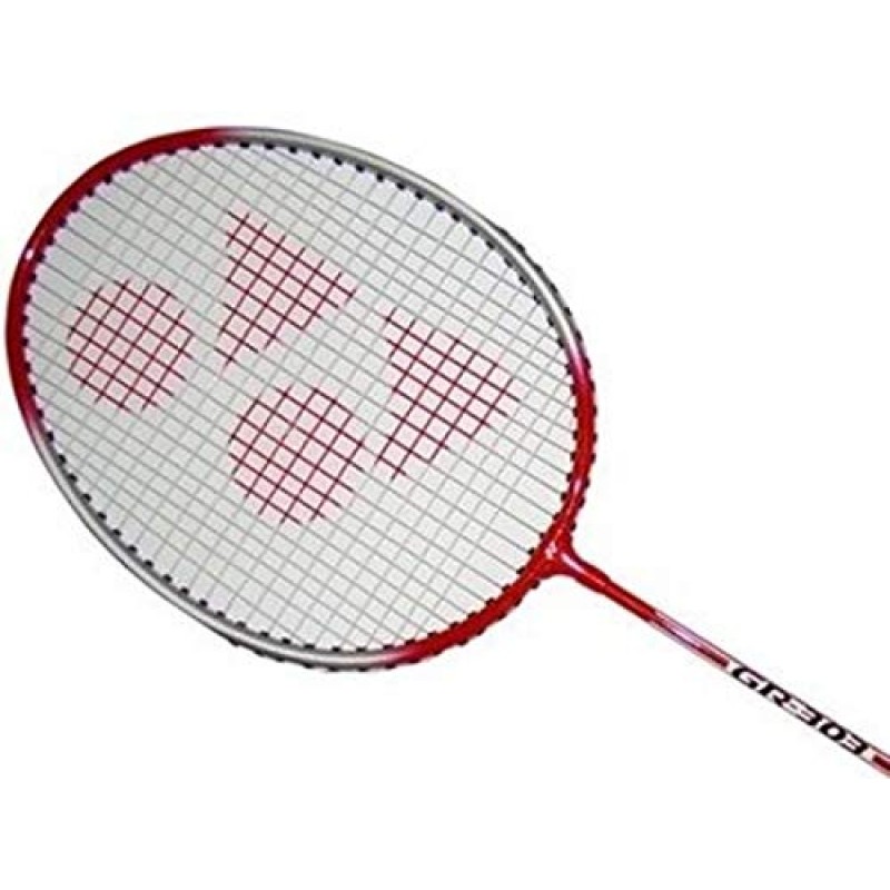 YONEX 다색 알루미늄 배드민턴 라켓 콤보(풀 커버 포함), 레드 - 2개 세트