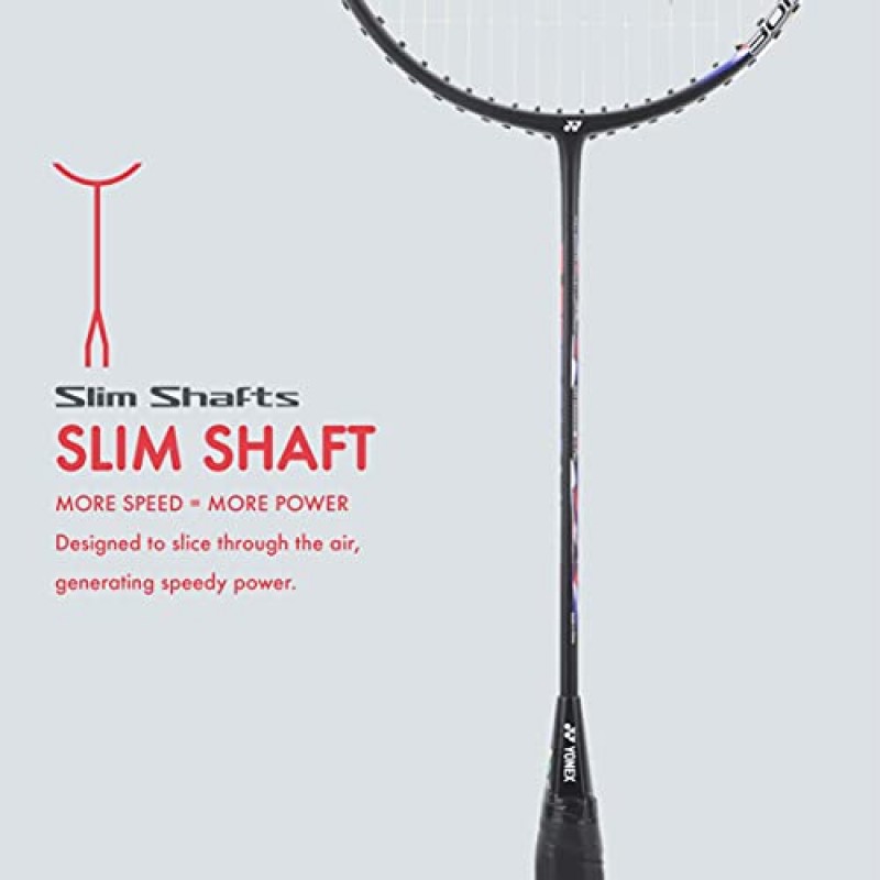 YONEX 흑연 배드민턴 라켓 Astrox Lite 시리즈(G4, 77그램, 30파운드 장력)(Astrox Lite 21i 블랙)