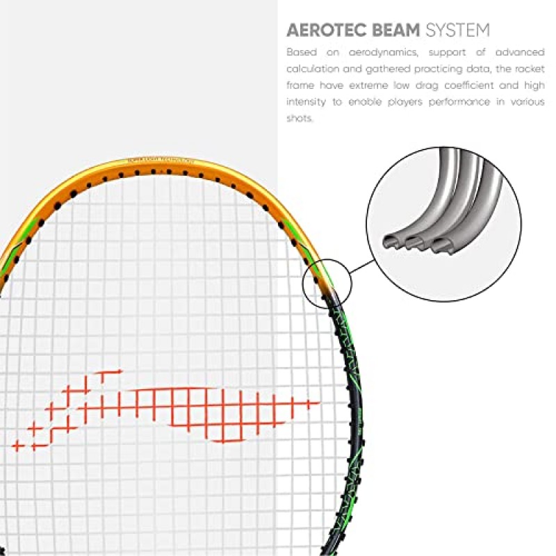 Li-Ning G-Force Superlite 탄소 섬유 끈 배드민턴 라켓