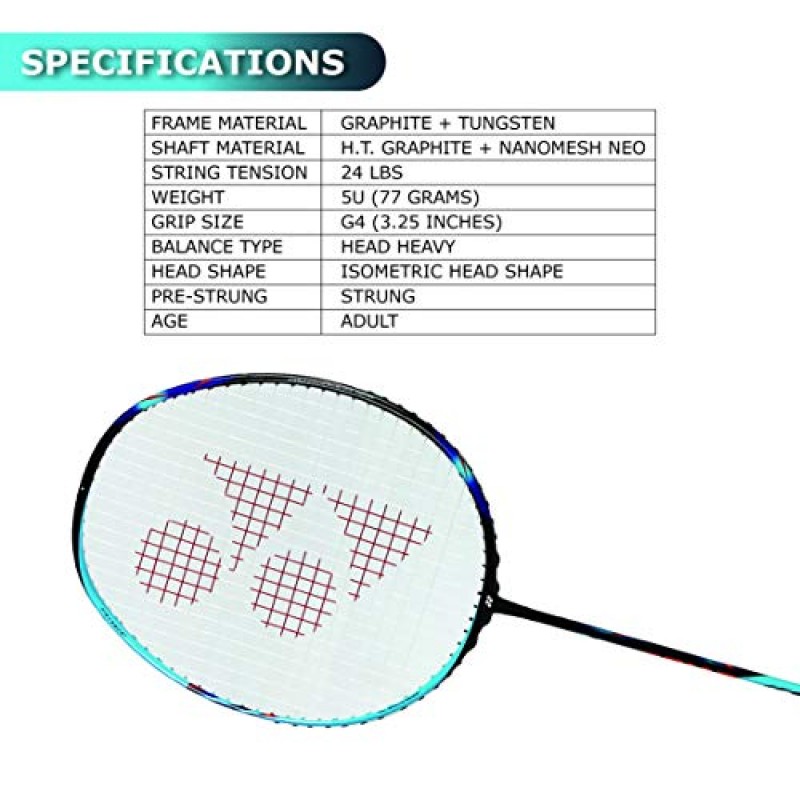 Yonex Astrox 2 흑연 배드민턴 라켓