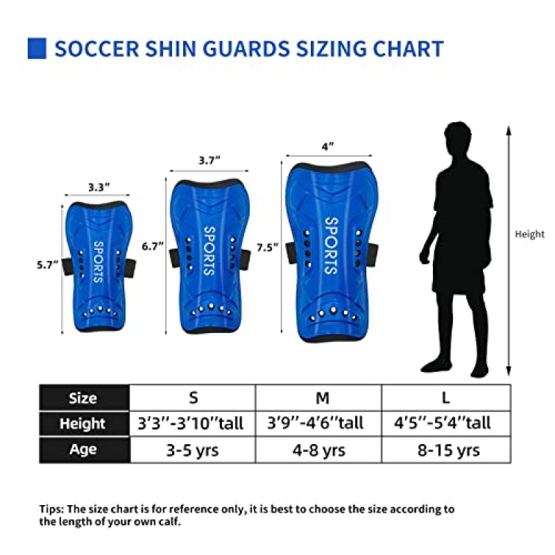 AIMISICAR 축구 정강이 보호대 유아 어린이 청소년, 축구 경기용 3-15세 소년 및 소녀용 신 패드 및 긴 축구 양말, 가볍고 통기성 축구 장비
