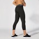 LANDUNSI 3 Pack Mens 압축 바지 3/4 Pokects가있는 러닝 축구 스타킹 Dry Fit Workout Leggings Sports Baselayer