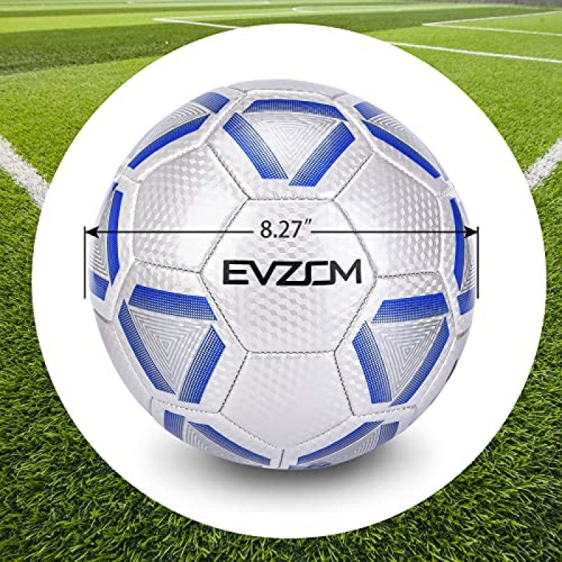 EVZOM 축구 공 공식 경기 미국 축구 공 크기 4 기계 바느질 어린이 게임 공 야외 스포츠 축구 무게 소년과 소녀 훈련