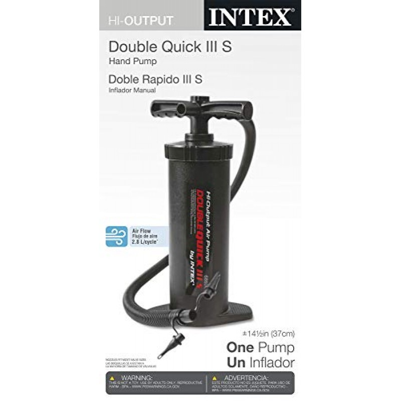 Intex Double Quick III S 핸드 펌프, 14.5