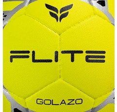 FLITE SPORTS Golazo 일치 품질의 축구공, 크기 4 및 크기 5로 제공, 잔디와 잔디에 사용하기에 내구성, 높은 가시성 네온 색상