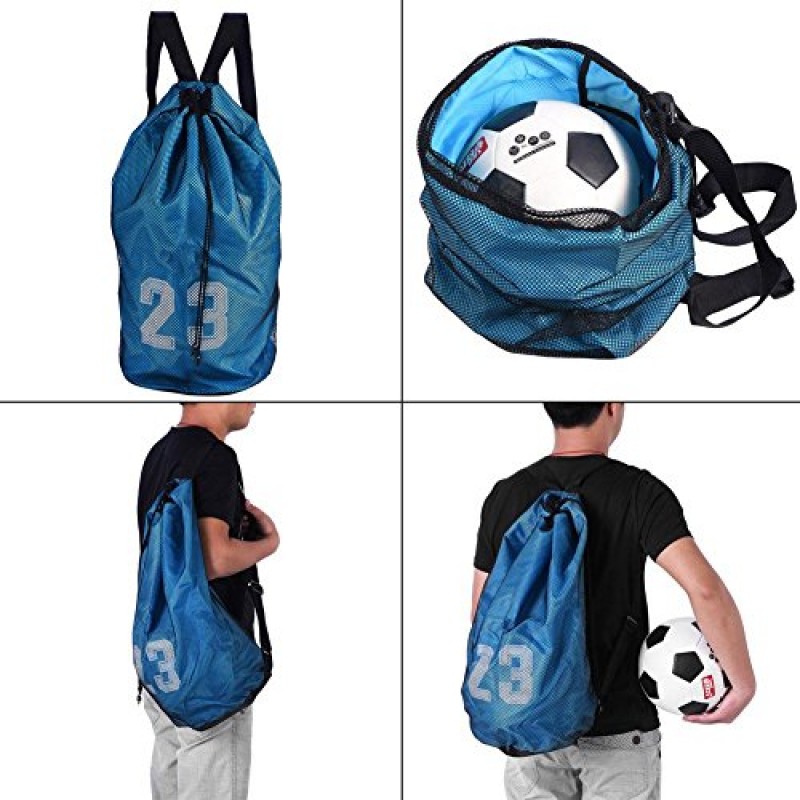 Dioche 메쉬 Drawstring 배낭, 농구 축구 축구 스포츠 훈련 운동 메쉬 배낭 어깨 Drawstring 가방