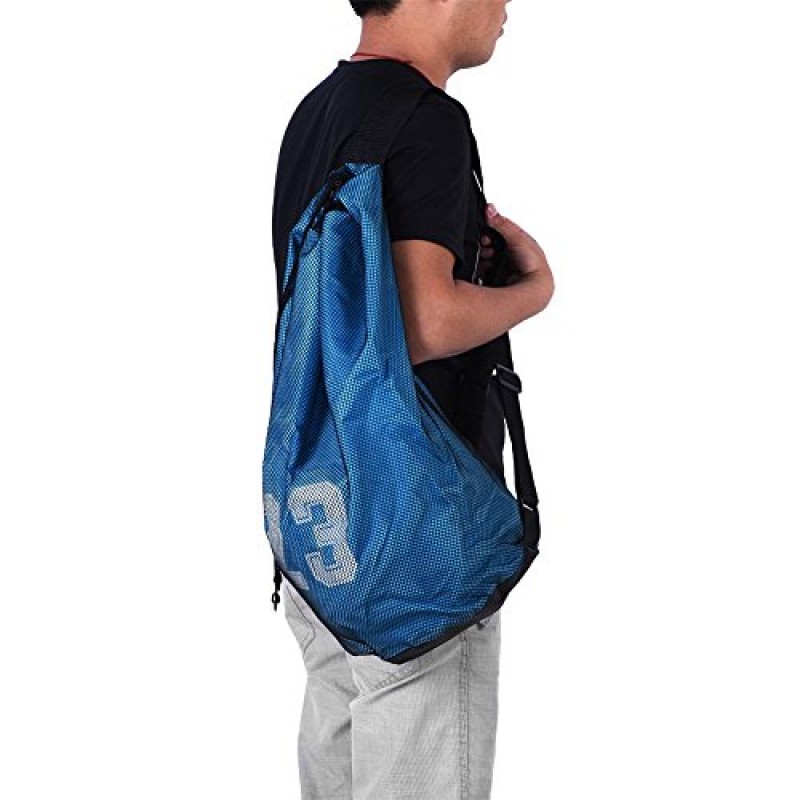 Dioche 메쉬 Drawstring 배낭, 농구 축구 축구 스포츠 훈련 운동 메쉬 배낭 어깨 Drawstring 가방
