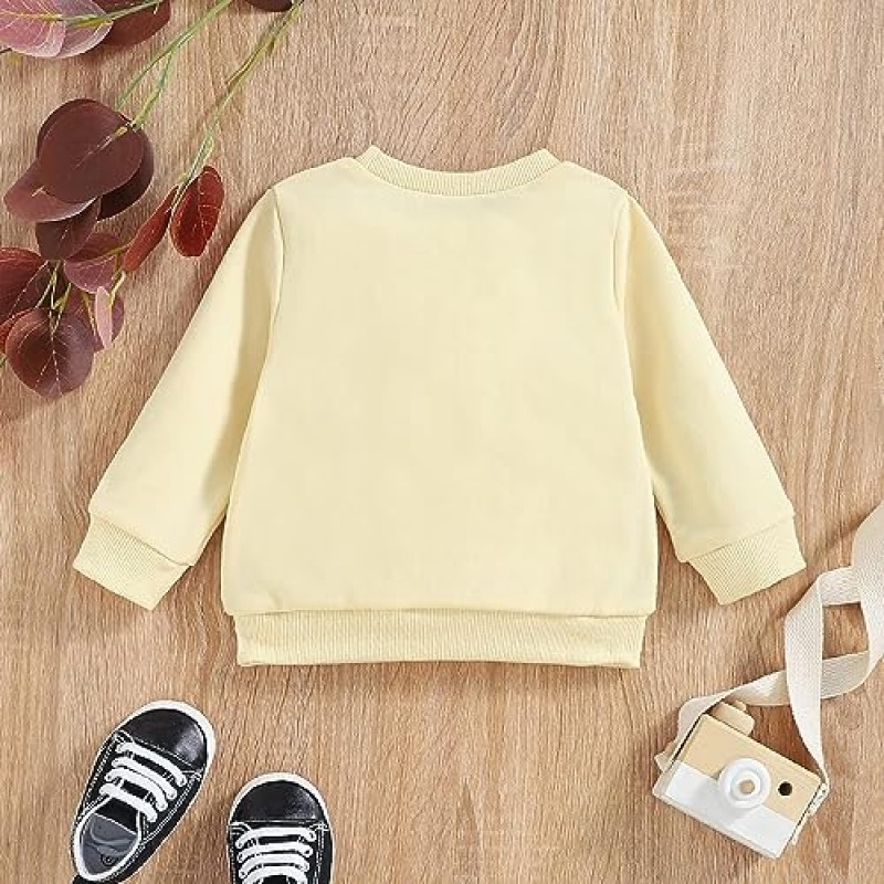 크리스마스 복장 유아 아기 소녀 핑크 운동복 긴 소매 Crewneck 풀오버 크리스마스 산타 셔츠 탑 겨울 의류
