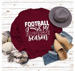 Noffish Women Football은 내가 가장 좋아하는 시즌 스웨트 셔츠 긴 소매 게임 데이 스웨트 셔츠입니다