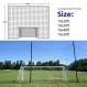 Wiseek 축구 백스톱 네트, 고 영향도 축구 배리어 네트, 나일론 축구 연습 스포츠 그물 10x20ft/10x30ft/10x40ft (설치 로프 포함)
