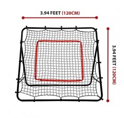 RinkMaster 뒷마당 축구 리바운드, 축구 연습 및 훈련 장비, 모든 연령 및 기술 수준