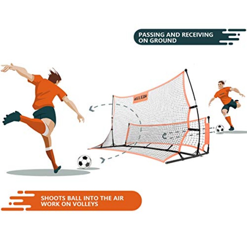 Morimoe Soccer Rebounder Net, 듀얼 사이드, 멀티 스킬 향상, 캐리 백