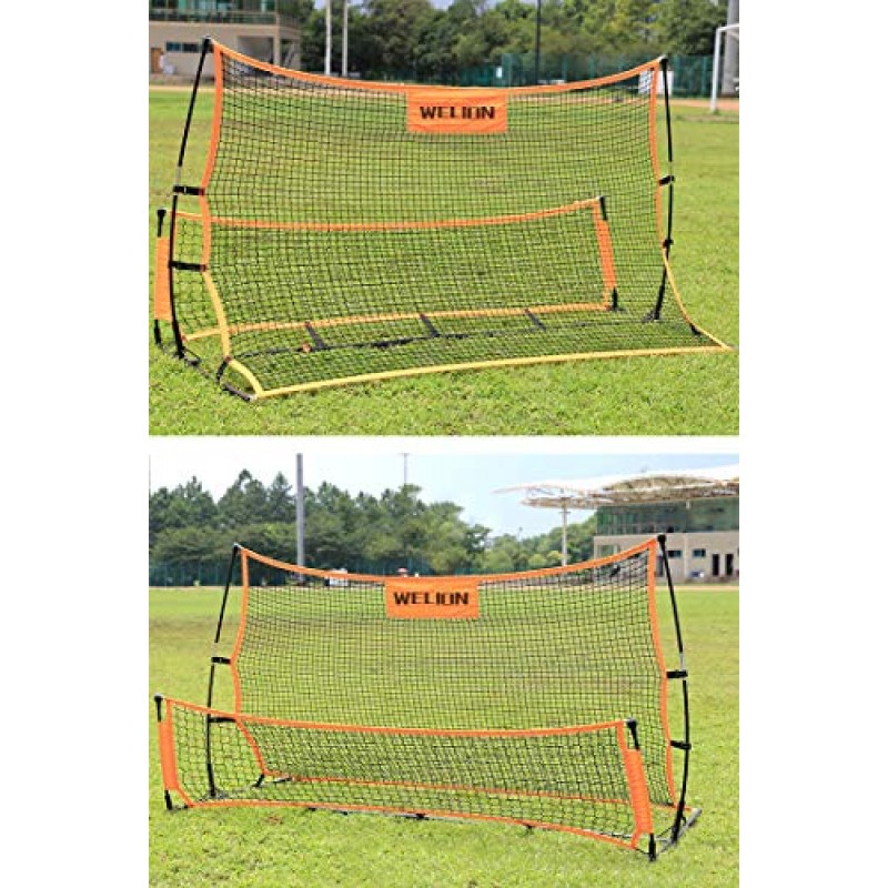 Morimoe Soccer Rebounder Net, 듀얼 사이드, 멀티 스킬 향상, 캐리 백