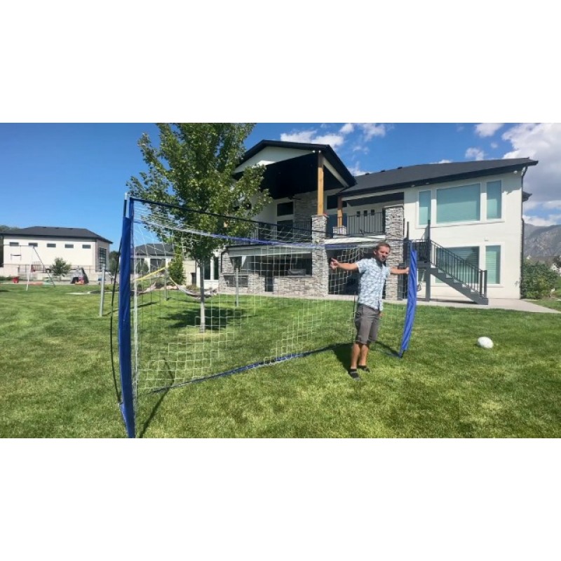 ANCHEER 청소년/성인을 위한 휴대용 축구 골 네트 - 뒷마당용 빠른 설치 축구 네트(12 x 6 ft)