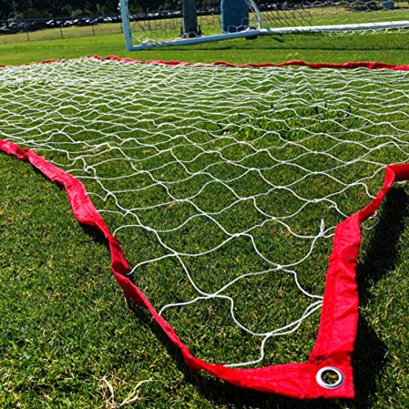 시각적 훈련, 채점 및 마무리를 위한 Soccer Innovations PK Pro Snipers Net, 24피트 x 8피트 규정 목표에 적합