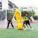 Soccer Innovations 공기주입식 휴대용 트레이닝 디펜더(펌프 포함), 6피트 3인치, 노란색, 3개 세트